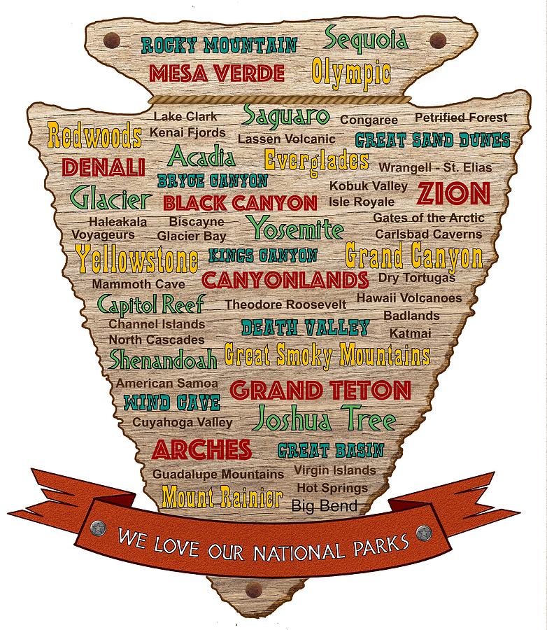 National Parks Arrowhead by WiseWild57 National Parks Arrowhead by WiseWild57