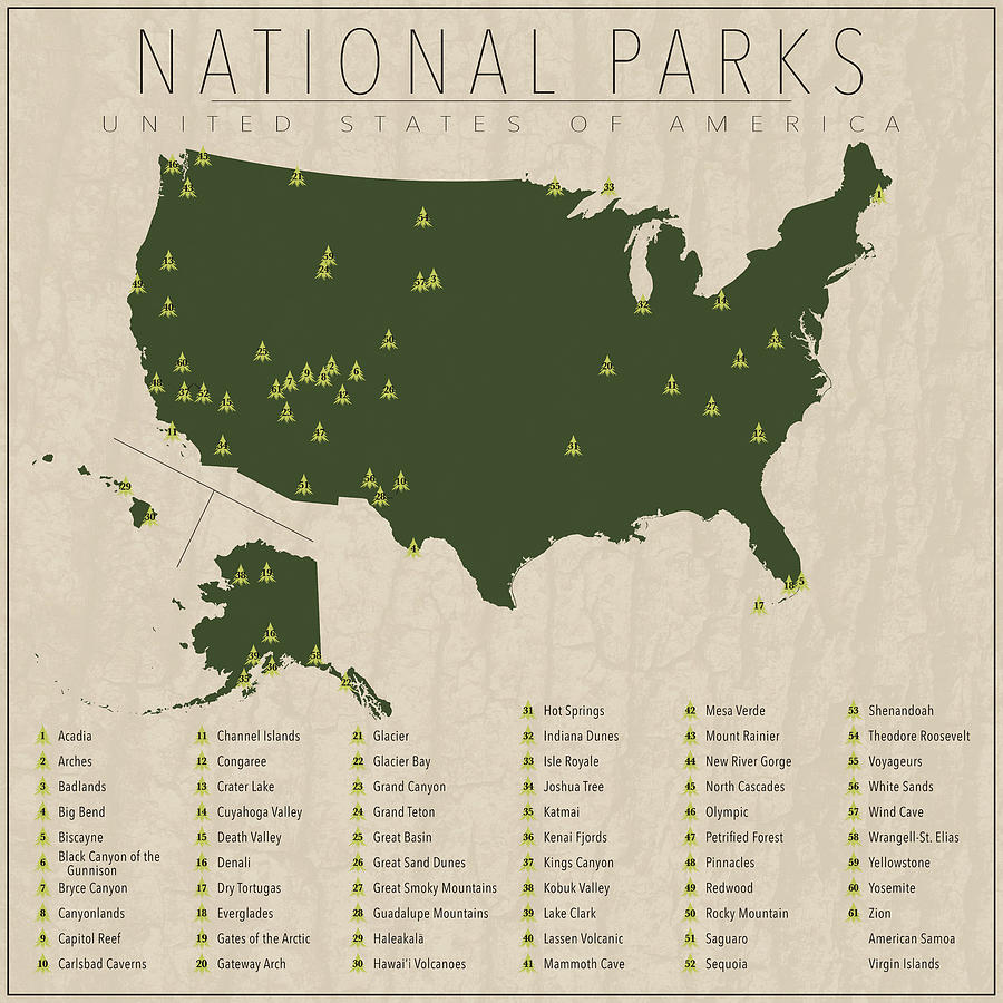 National Parks Digital Art by Finlay McNevin - Fine Art America