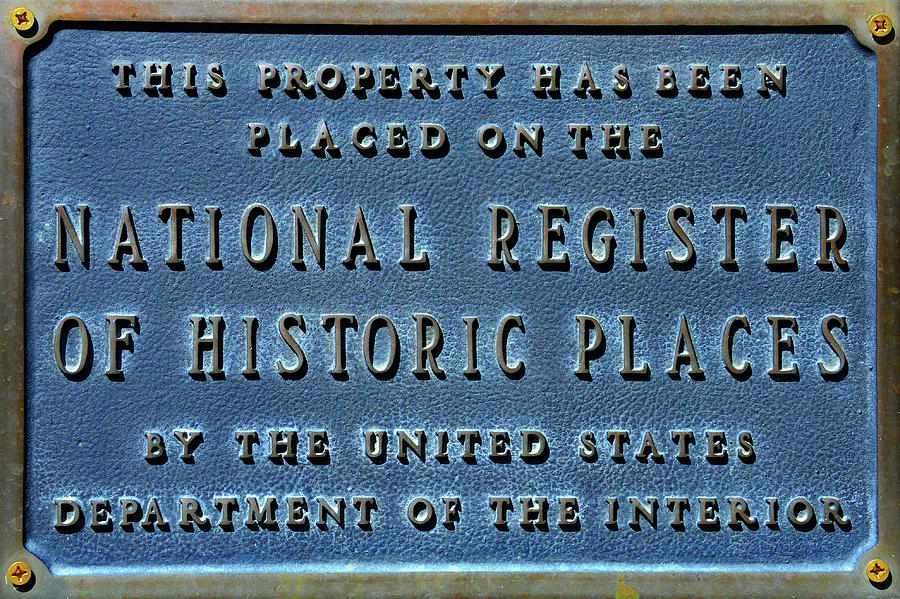 National Register Plaque Photograph