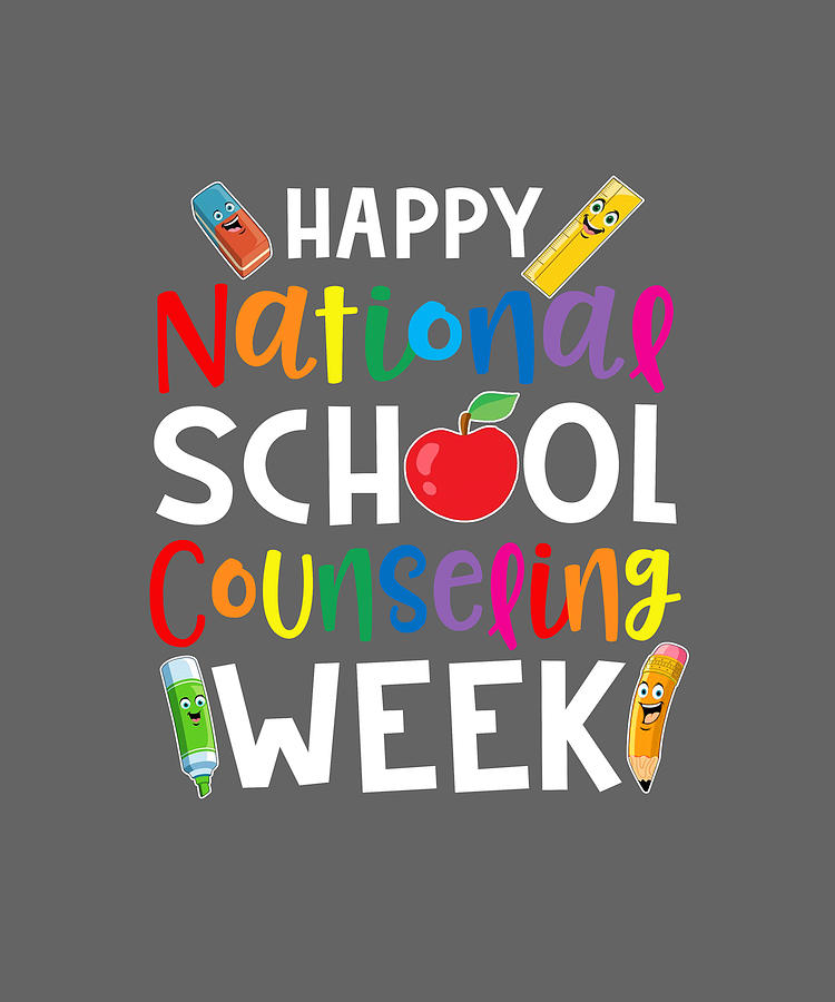National School Counseling Week School Teacher Counselor Digital Art by