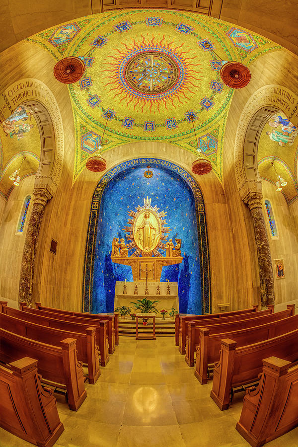 National Shrine of the Immaculate Conception Chapel Photograph by Susan Candelario
