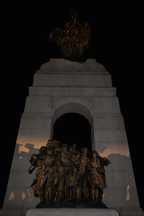 National War Memorial Night Photograph by James Cousineau