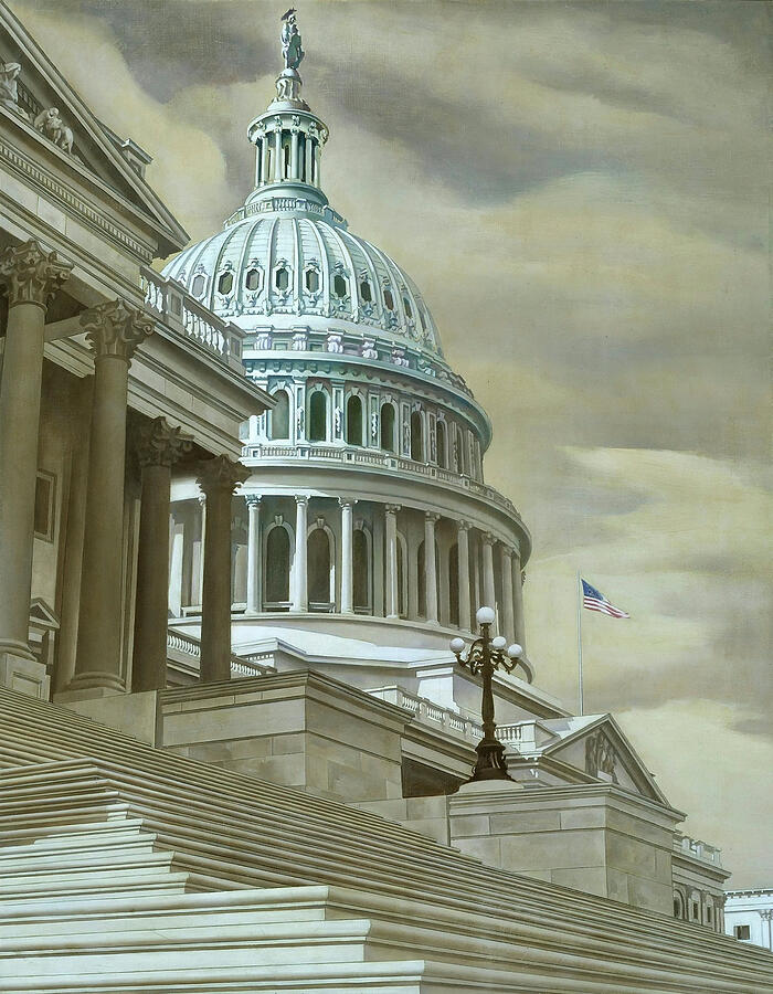 Nations Capitol Painting by Charles Sheeler