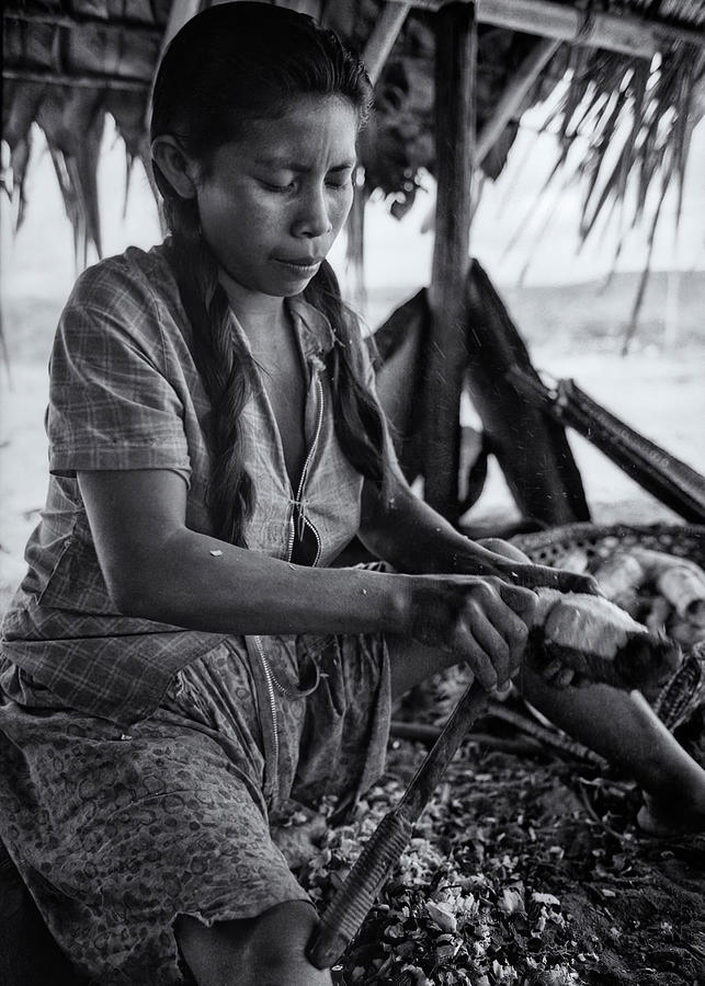 Native Akawaio Woman Cassava Digital Art By Morein Mahoney 
