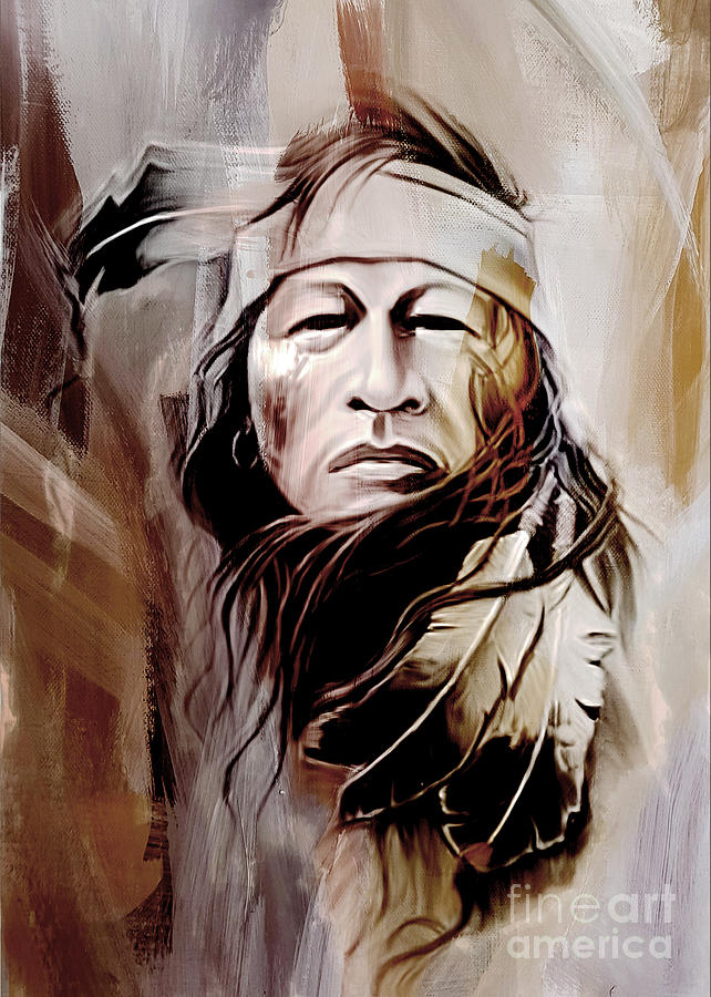 Native American Art A Painting By Gull G Fine Art America