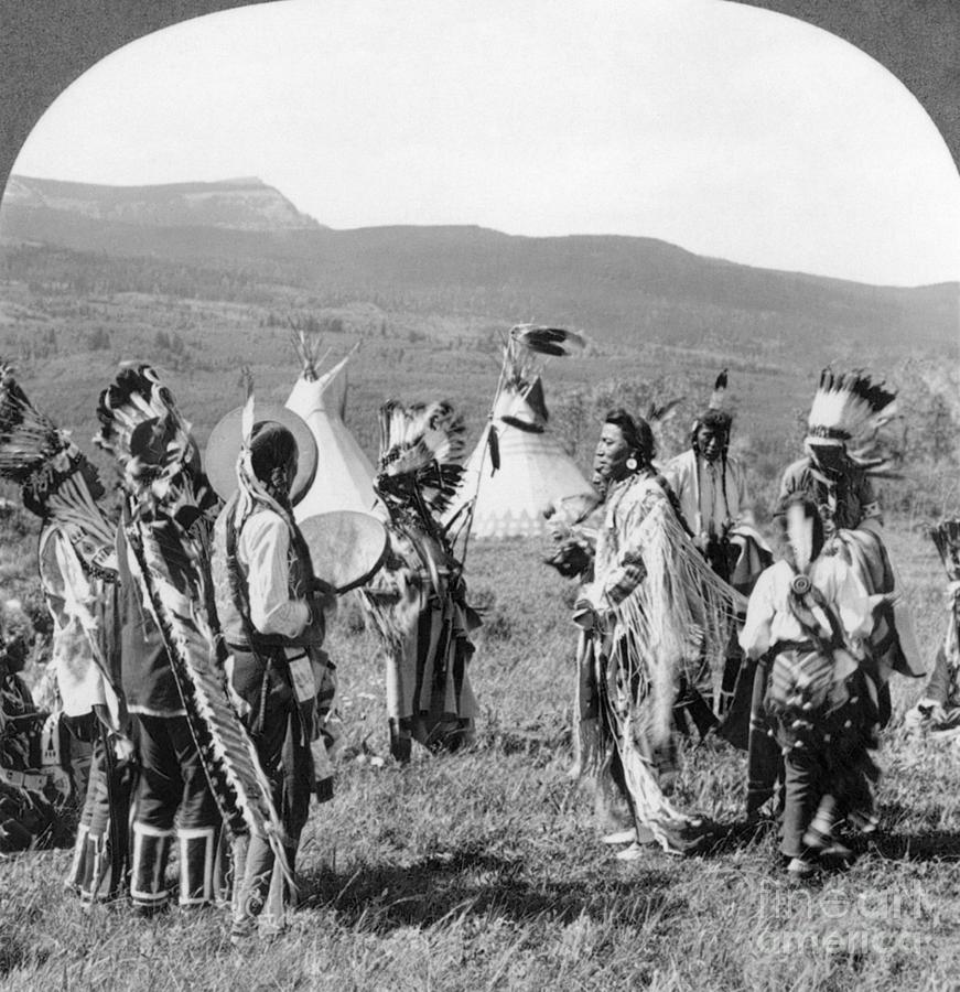 Native American Ceremony, c1915 Photograph by Granger