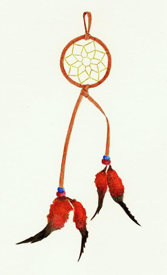 Native American Dreamcatcher Painting
