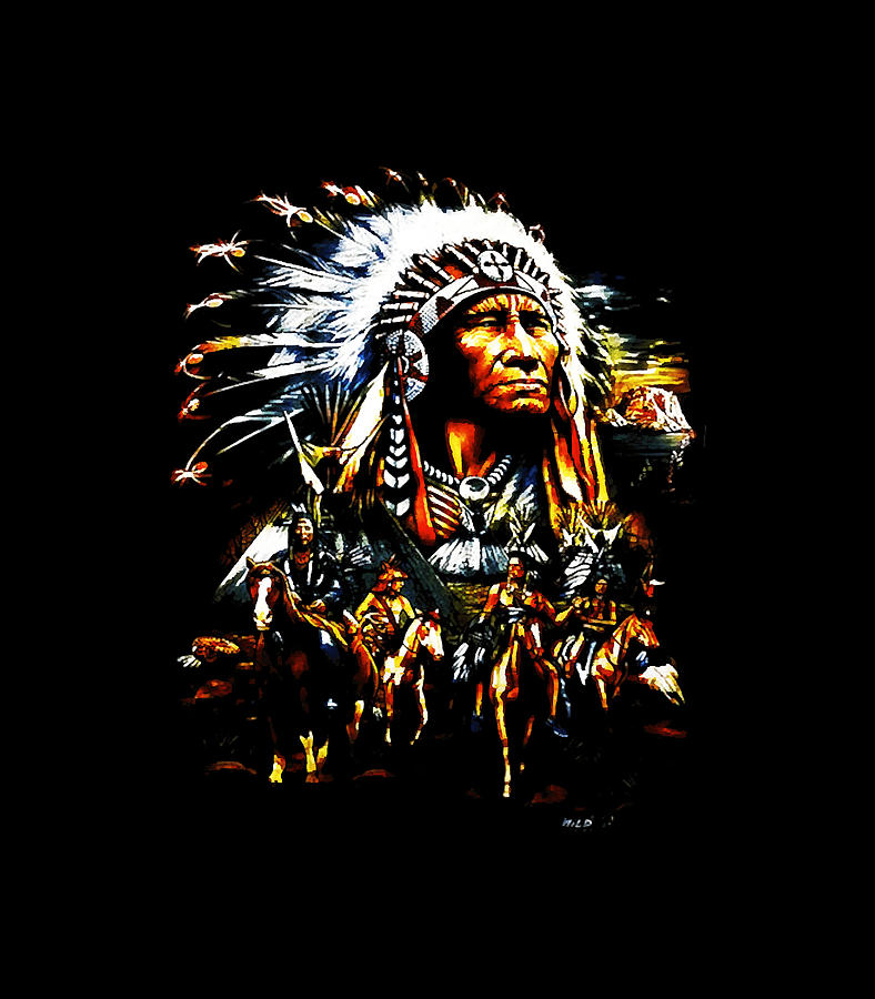 Native American Indian Chief Digital Art by Native American Indian Chief