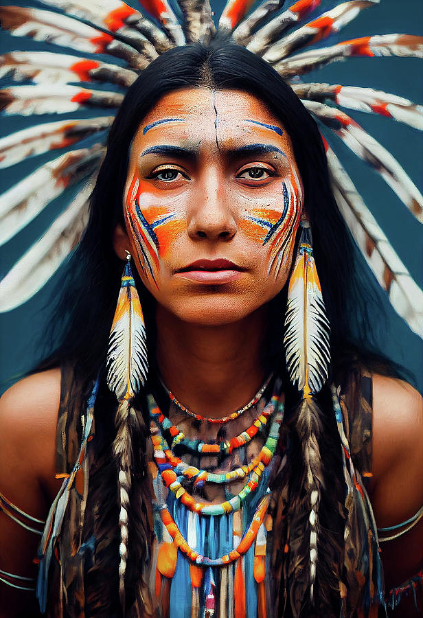 Native American Portrait Digital Art by Billy Bateman - Fine Art America