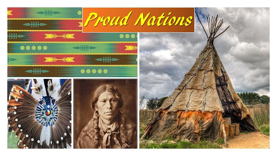 Native American Proud Nations Mixed Media by Nancy Ayanna Wyatt