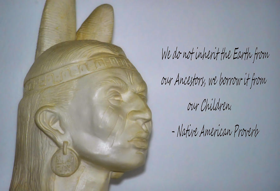 Native American Proverb Digital Art by Debra Kewley