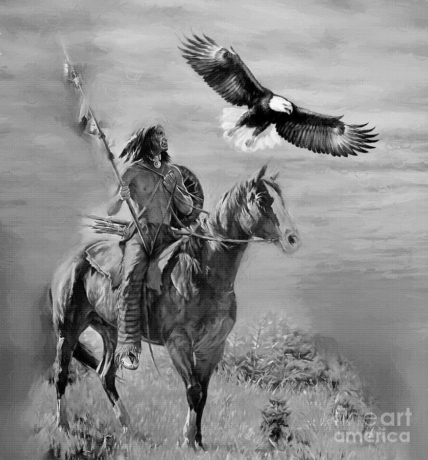 Native American Warriors Art U T Painting By Gull G Fine Art America