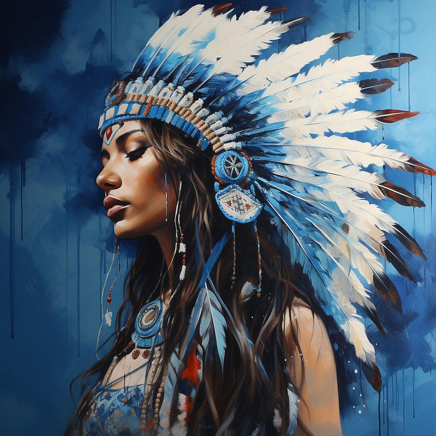 Native American Wearing Headdress Photograph by Athena Mckinzie - Fine ...
