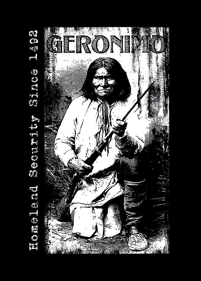 Native Geronimo Native American Homeland Security Digital Art By Morein Mahoney Fine Art 