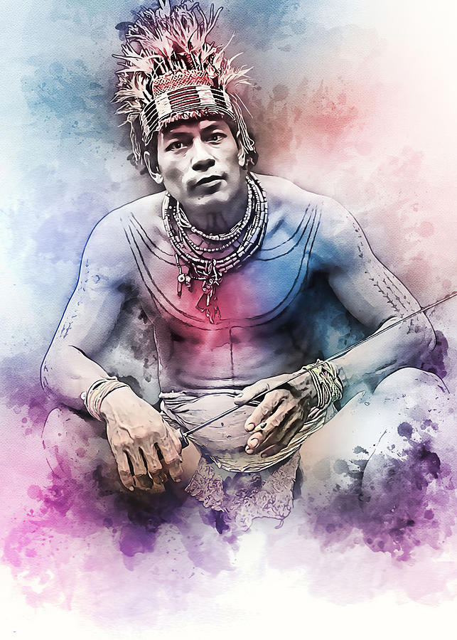 Native Mentawai Hunter Digital Art By Morein Mahoney Fine Art America 