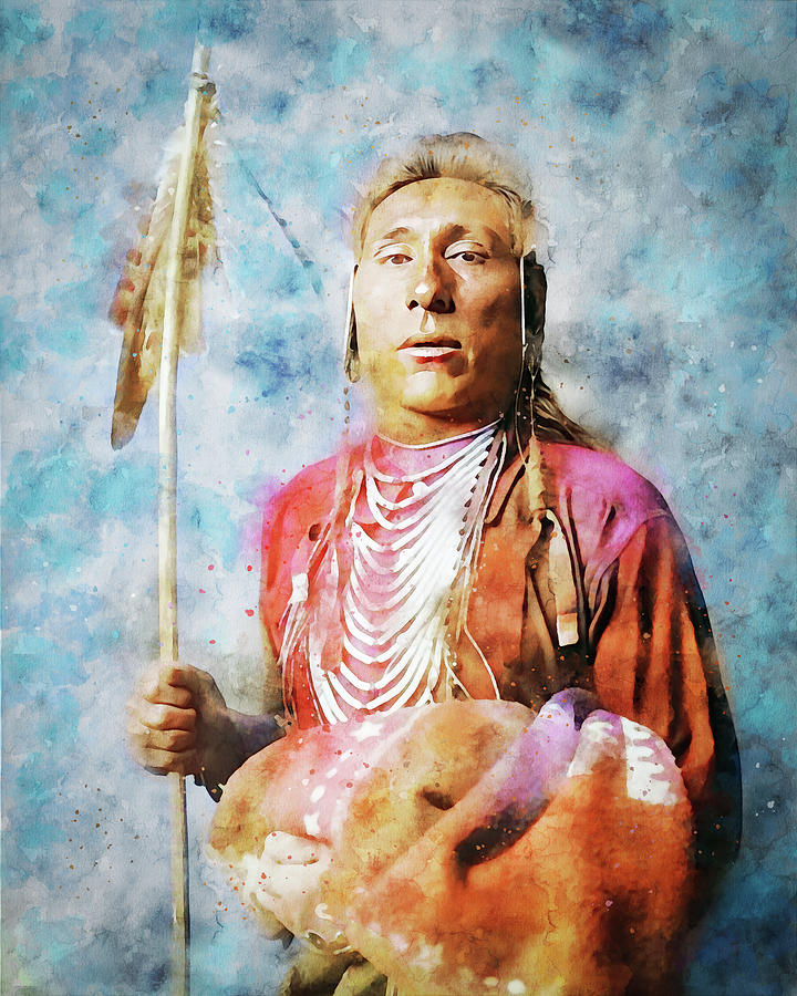 Native Warrior Painting by Dan Sproul