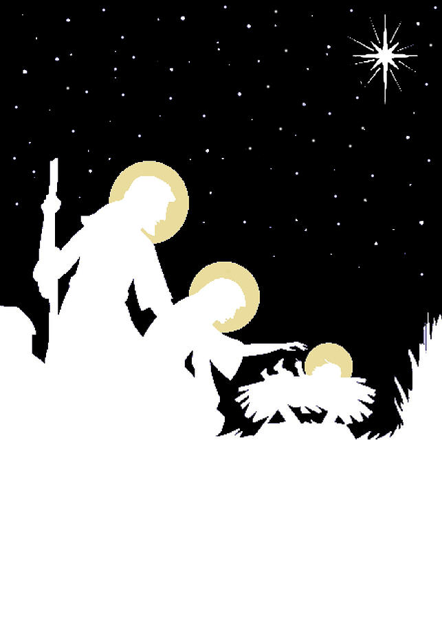 Nativity and Bethlehem Star Photograph by Munir Alawi