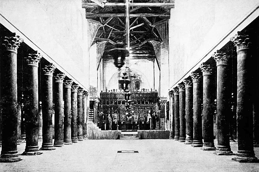 Nativity Church Interior in 1948 Photograph by Munir Alawi Fine Art