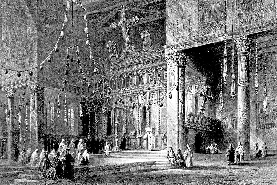 Nativity Church Mass in 1847 Photograph by Munir Alawi