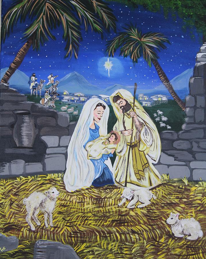 Nativity Painting By Marina Simpkins - Fine Art America