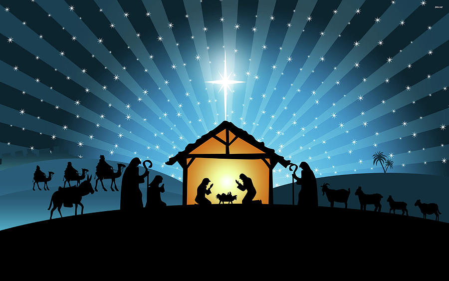 Nativity Scene v3 Photograph by Robert Banach Nativity Scene v3 Photograph by Robert Banach