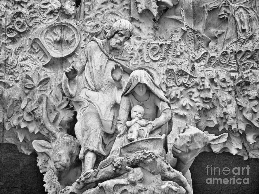 Nativity scenes on the Sagrada Familia - Barcelona Photograph by Stefano Senise Nativity scenes on the Sagrada Familia - Barcelona Photograph by Stefano Senise