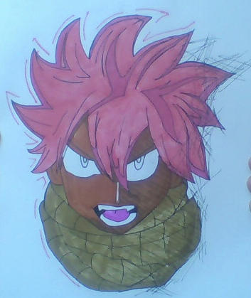 Fairy Tail Art Natsu Dragneel Anime Greeting Card by Anime Art