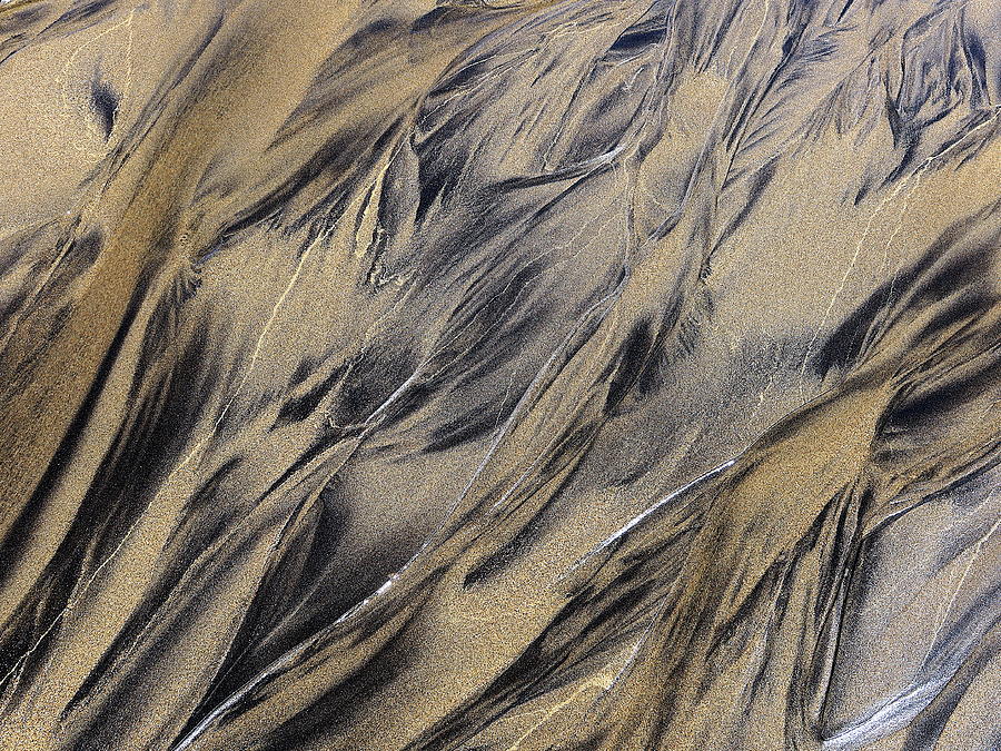 Natural Abstract Sand Painting Photograph by Kathrin Poersch
