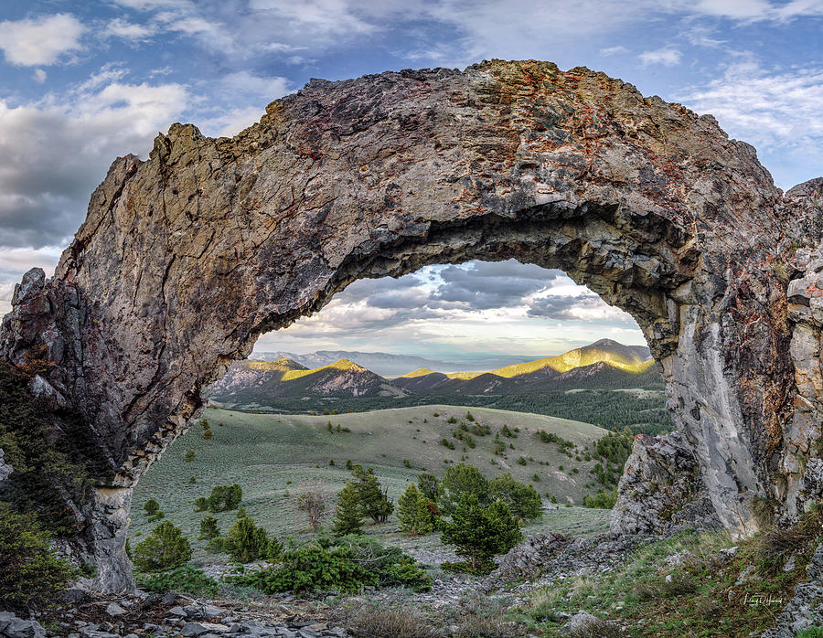 Natural Arch Idaho Photograph by Leland D Howard