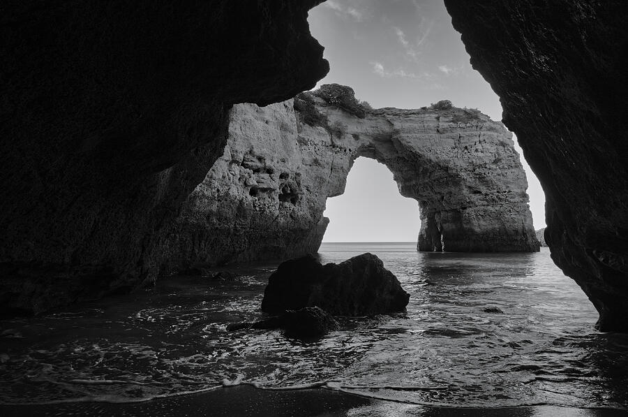 Natural Arch in Monochrome Photograph by Angelo DeVal