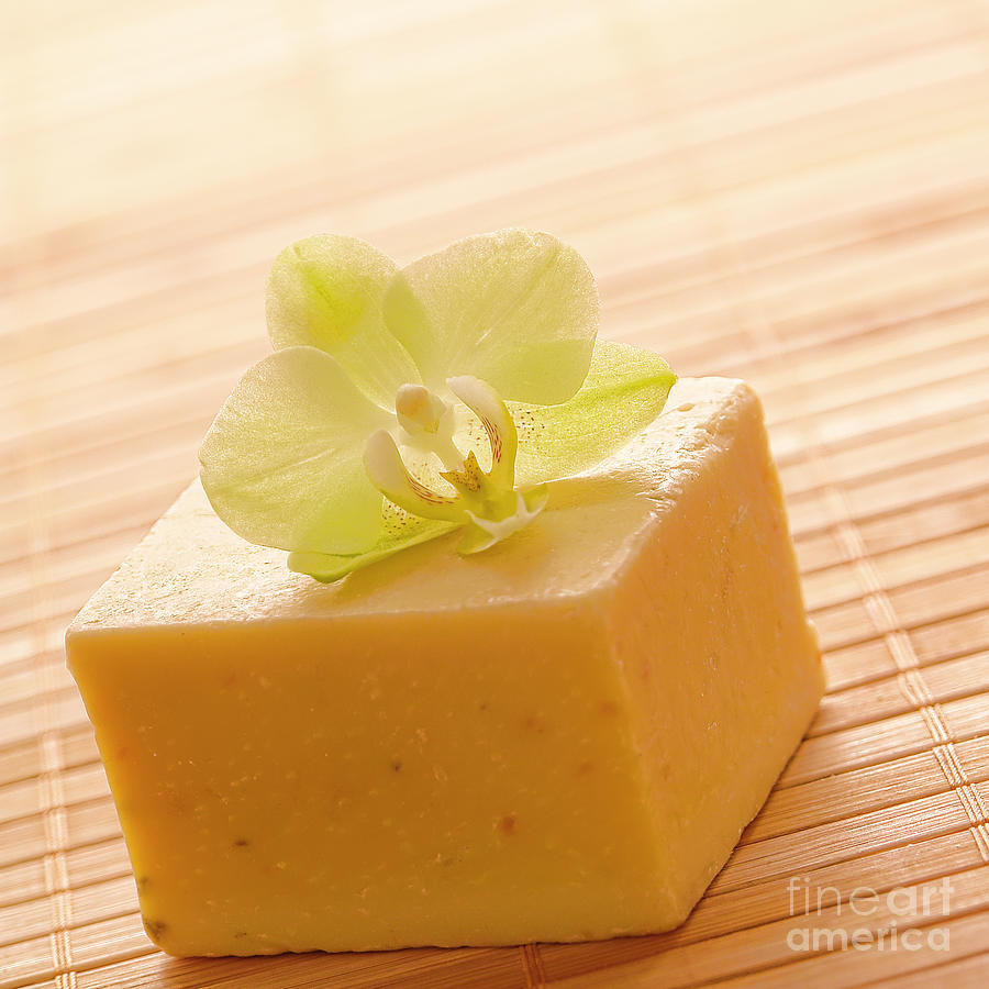 Natural Aromatherapy Artisanal Soap in a Spa Photograph by Olivier Le Queinec