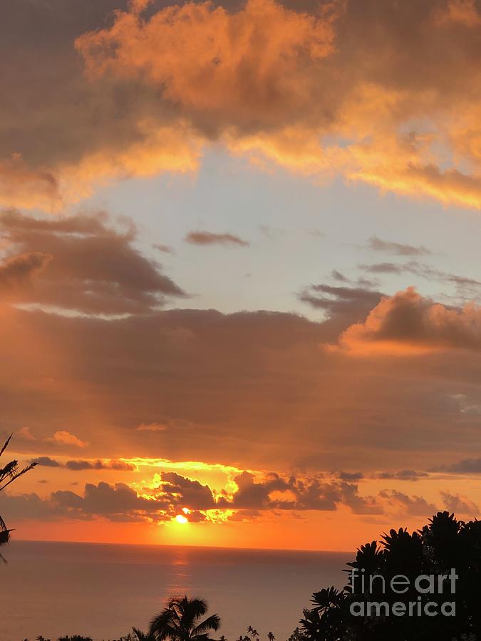 Sunset Photograph - Natural Art by God by Karen Nicholson