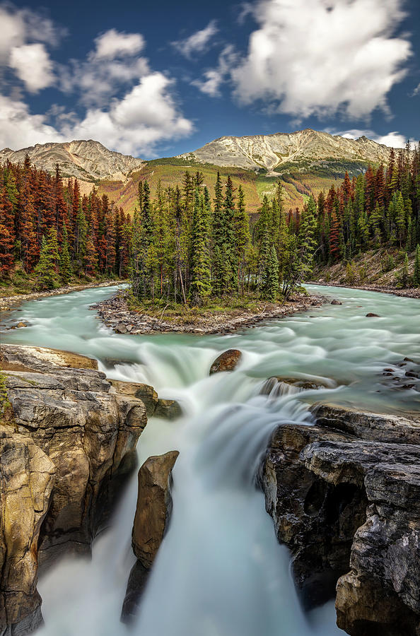 Natural Beauty of Sunwapta Falls Photograph by Pierre Leclerc Photography