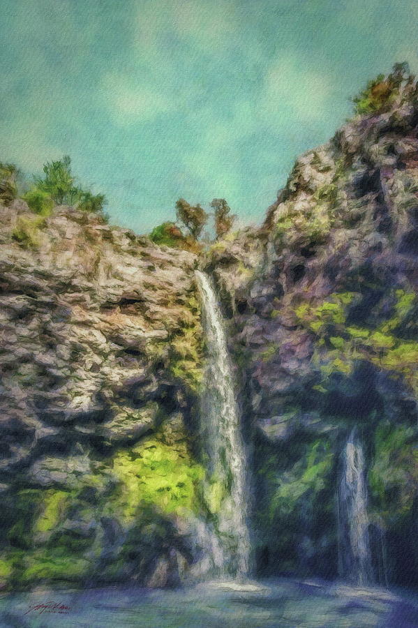 Natural Falls Painting by Jeffrey Kolker