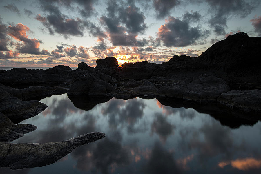 Natural pond near Capelinhos volcano Photograph by Ruben Vicente