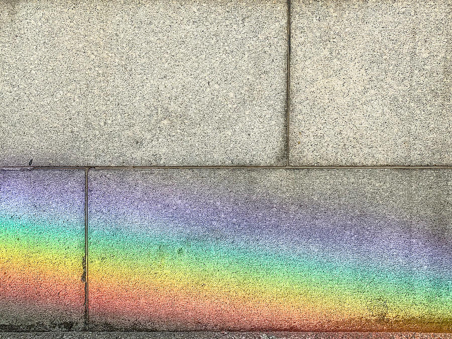 Natural Rainbow on the wall Photograph by Liyao Xie