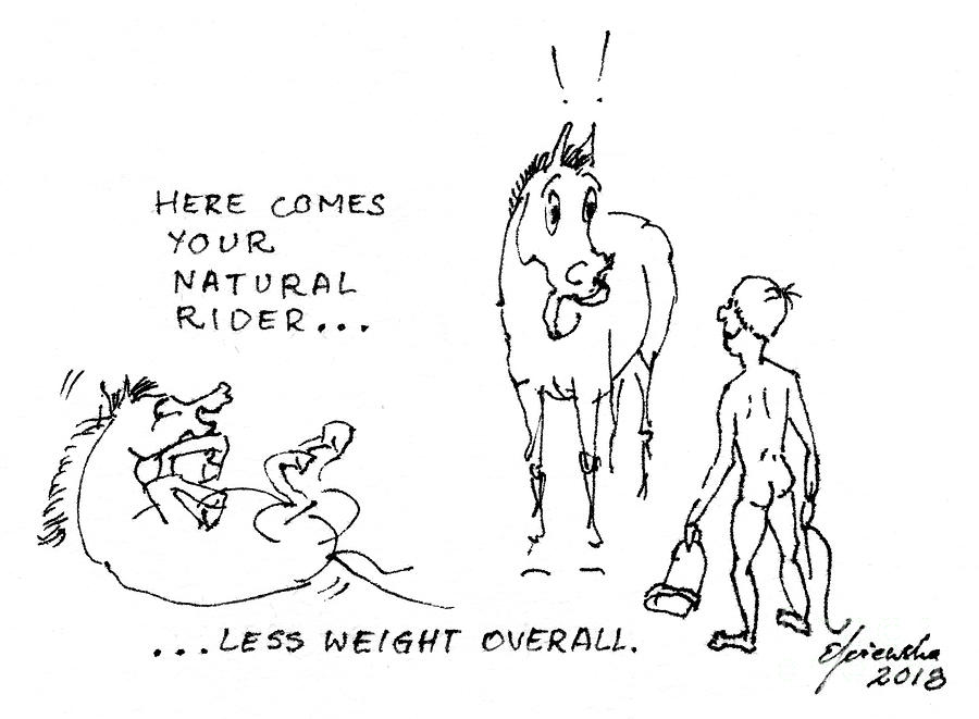 Natural Rider Drawing