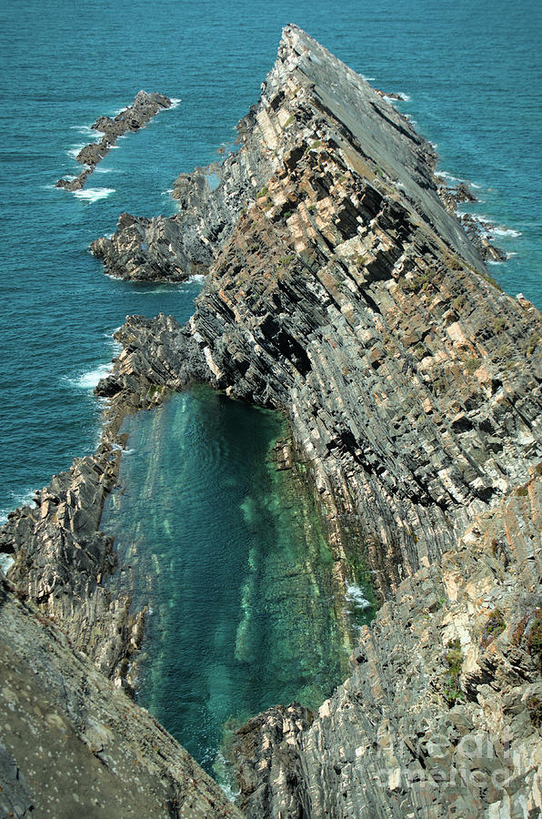 Natural Schist pool in Zambujeira do Mar Photograph by Angelo DeVal