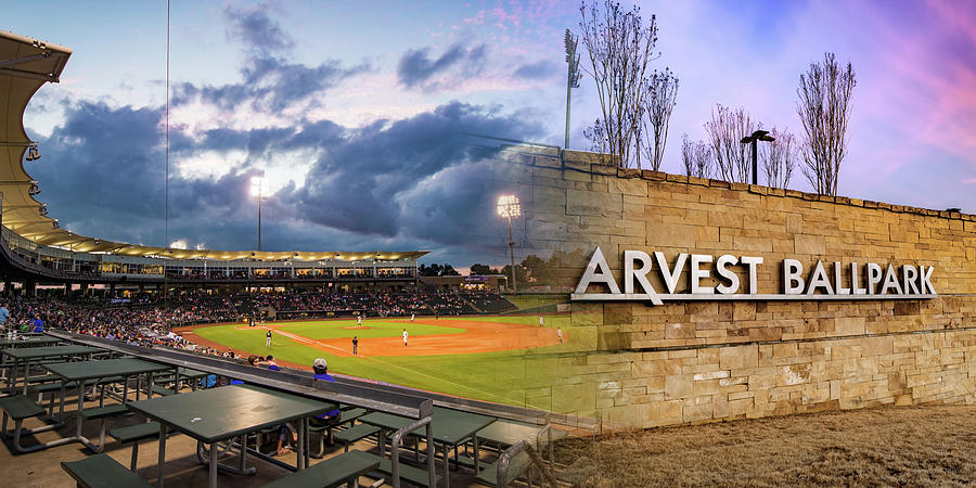 Naturals Baseball Stadium Panoramic Collage At Arvest Park - Springdale Arkansas Photograph