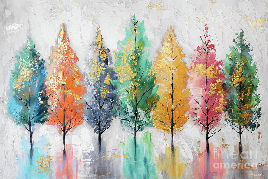 Tree Painting - Nature In Color by Tina LeCour