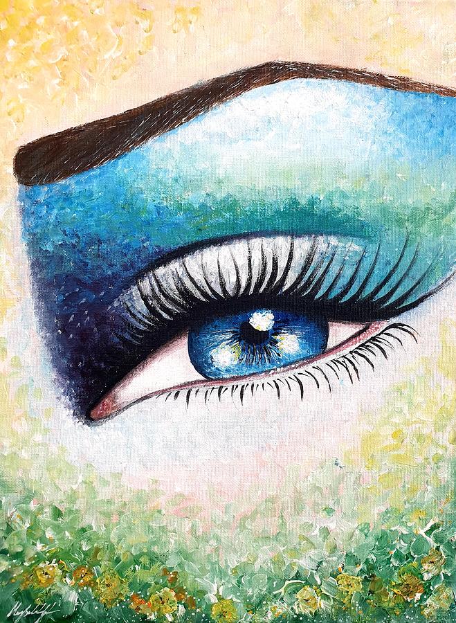 Nature in the Eye Painting by Themayart