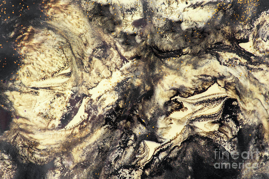 Nature luxury marble background texture. Abstract color trendy w Painting by Jelena Jovanovic