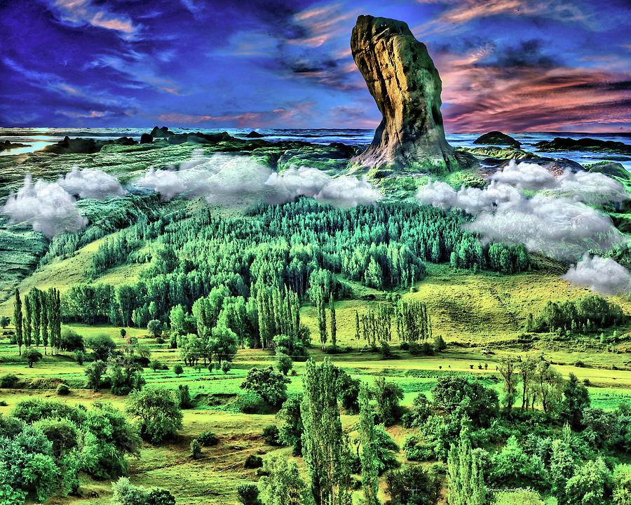 Nature Panorama Digital Art by Norman Brule