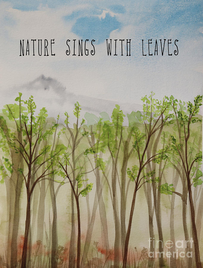 Nature sings Painting by Lisa Mutch