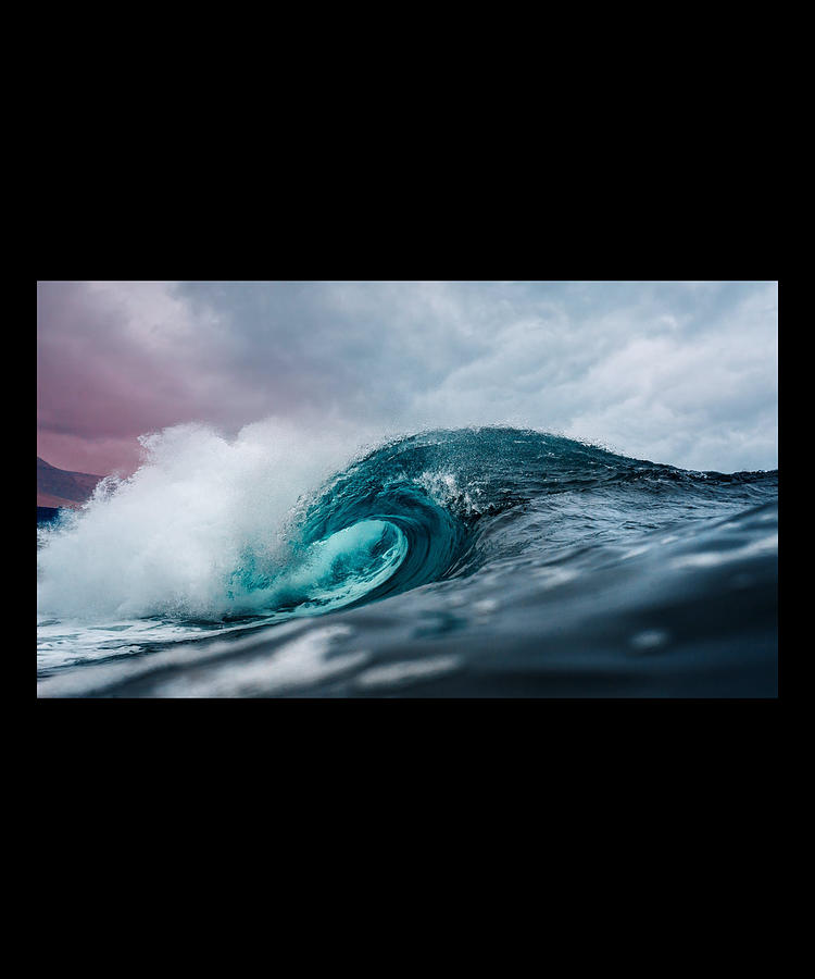 Nature wall Art - Ocean Waves Scene Digital Art by Caterina Christakos