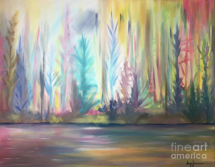 Natures Caress Painting by Stacey Zimmerman