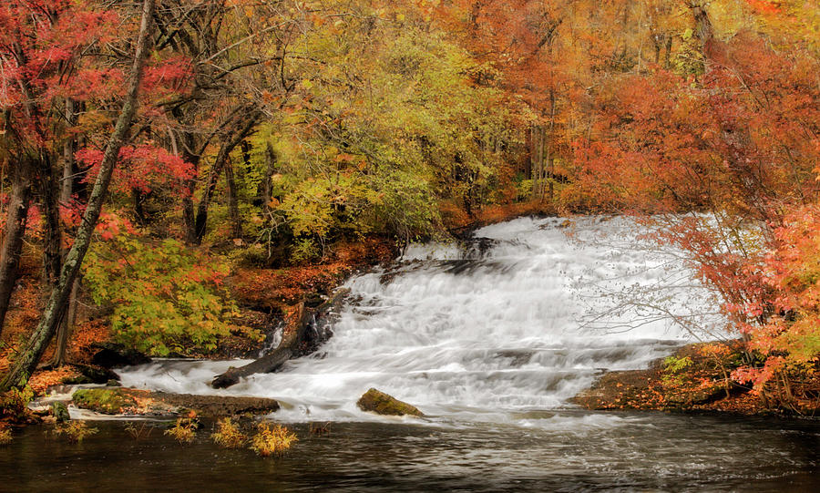 Natures Fall Waterfalls  Photograph by Susan Candelario