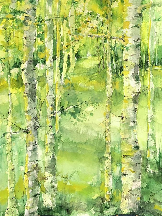 Natures Forest Beauties Variations Painting by Robin Miller-Bookhout