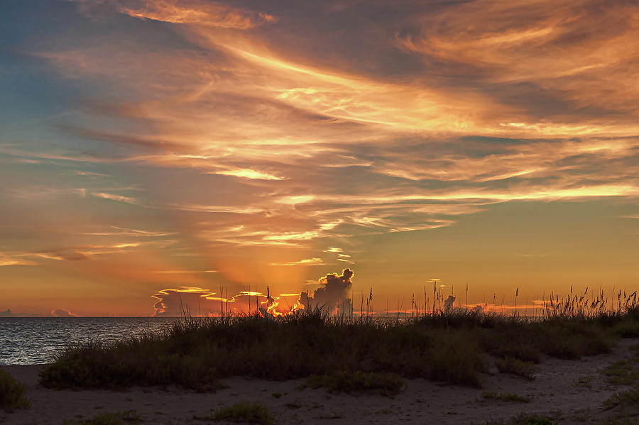 Natures Glorious Beacon Of Splendor  -  sunsetatcaspersen141014 Photograph by Frank J Benz