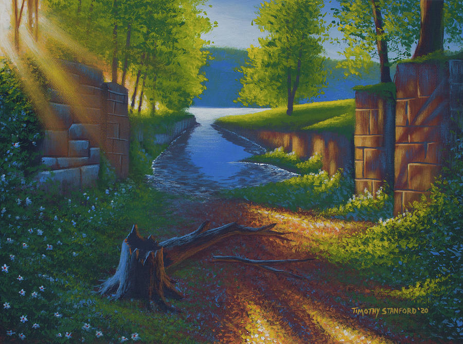Natures Outlet Painting by Timothy Stanford